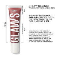 FAE Beauty Peptide Lip Gloss | With Passionfruit Oil & Argireline to Smoothen, Even, and Soften Lips | Non Sticky | Hydrating | Vegan | Shade Blooming | Warm Coral Brown
