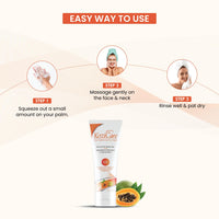 Kozicare Kojic Acid Face Wash & Glutathione | Papaya Face Wash | Acne for Glowing Skin | for Women & Men | Face Cleanser & Skin Care - 100 Ml