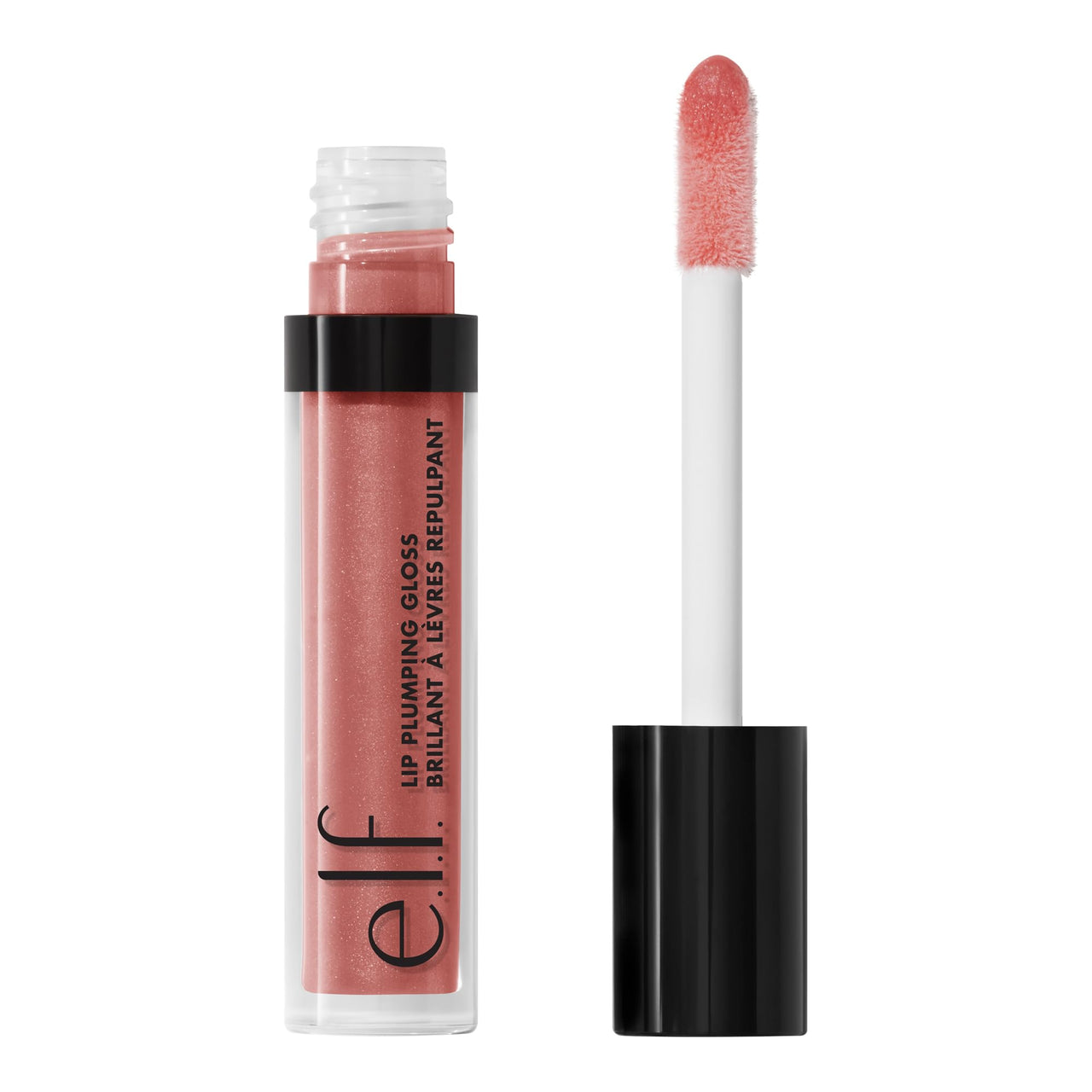 e.l.f. Lip Plumping Gloss, High-Shine Sheer Color, Hydrates & Creates Fuller Lips With Vitamin E, Vegan & Cruelty-Free, Sweet Talker, 0.09 Fl Oz