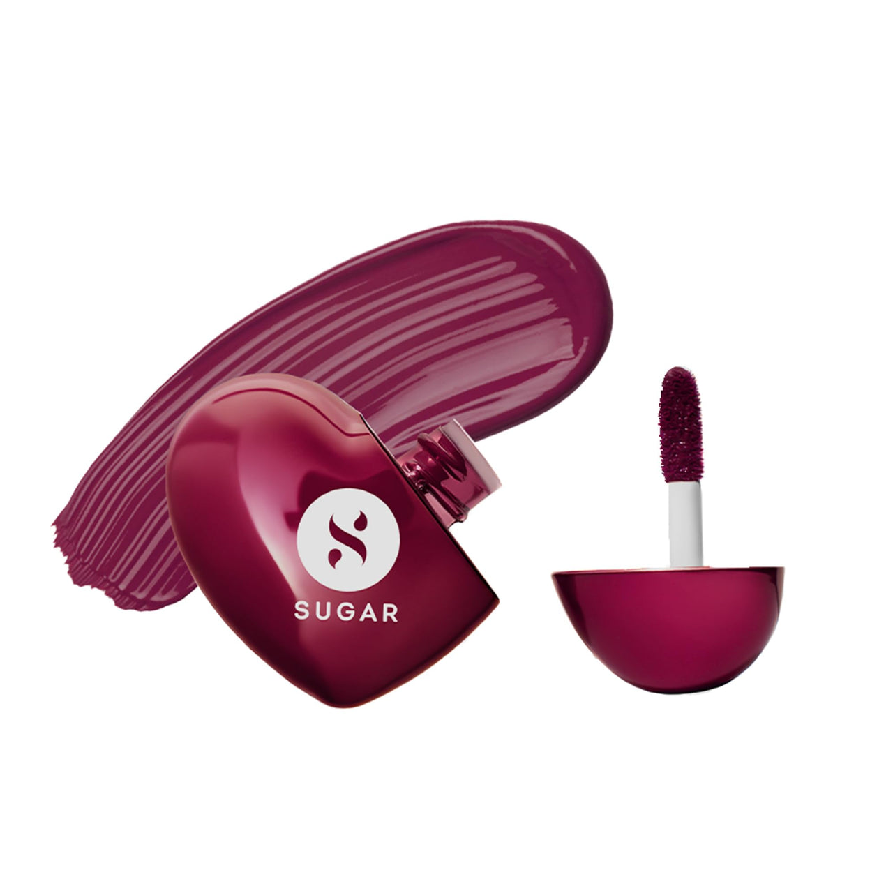 SUGAR Cosmetics LA LA Love Matte Liquid Lipstick | Lasts 18Hrs | Transferproof & Waterproof | 5ml | 06 Burgundy Bae