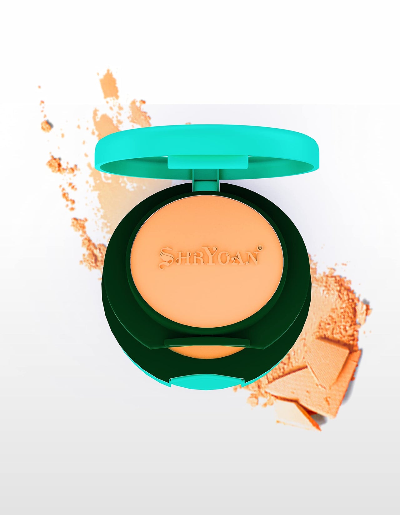 Shryoan Oil Control 2 in 1 Compact Powder| Paraben Free, Light Weight, Soft & Velvety Texture Formula, Suitable for All Skin Types (28g) Shade 04