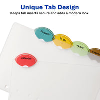 Avery Insertable Style Edge Plastic Mini Dividers for 3 Ring Binders, 5.5