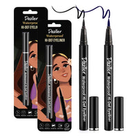 Dazller Hi-Def Eyeliner duo|Velvet Matte|Water-Resistant|Smudge-Proof|Long Stay|Single Stroke|Precise Application|Black+Blue|2.2g, gel