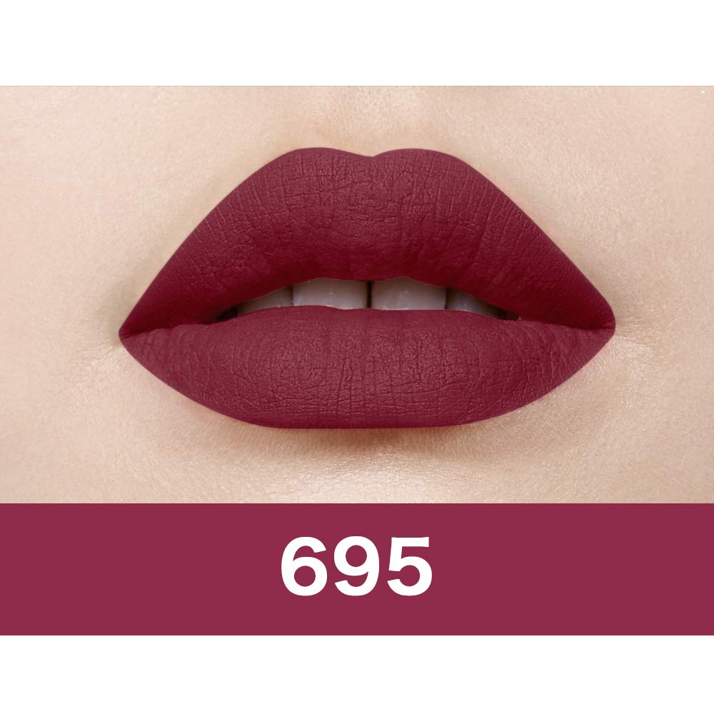 Maybelline Sensational Liquid Matte Lipstick, Soft Wine, 7 g and Maybelline New York Color Sensational Creamy Matte Lipstick, 695 Divine Wine, 3.9g
