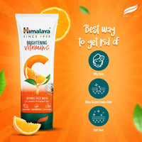 Himalaya Brightening Vitamin C Orange Face Wash | Brightening Face Cleanser | Remove Dull Skin | 100ml