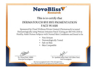 DERMATOUCH Bye Bye Pigmentation Face Wash || Anti Pigmentation for Women/Men with Niacinamide, Kojic Acid, & Glutathione - 70G