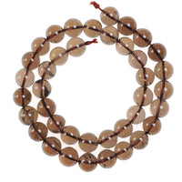 Natural Stone Beads 6mm Smokey Quartz Gemstone Round Loose Beads Crystal Energy Stone Healing Power for Jewelry Making DIY,1 Strand 15