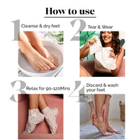 LuxaDerme Korean Peeling & Exfoliating Foot Mask for Baby Soft Feet | Removes Dry Skin & Hard Calluses | Hydrates Dry Feet (Pack of 1)