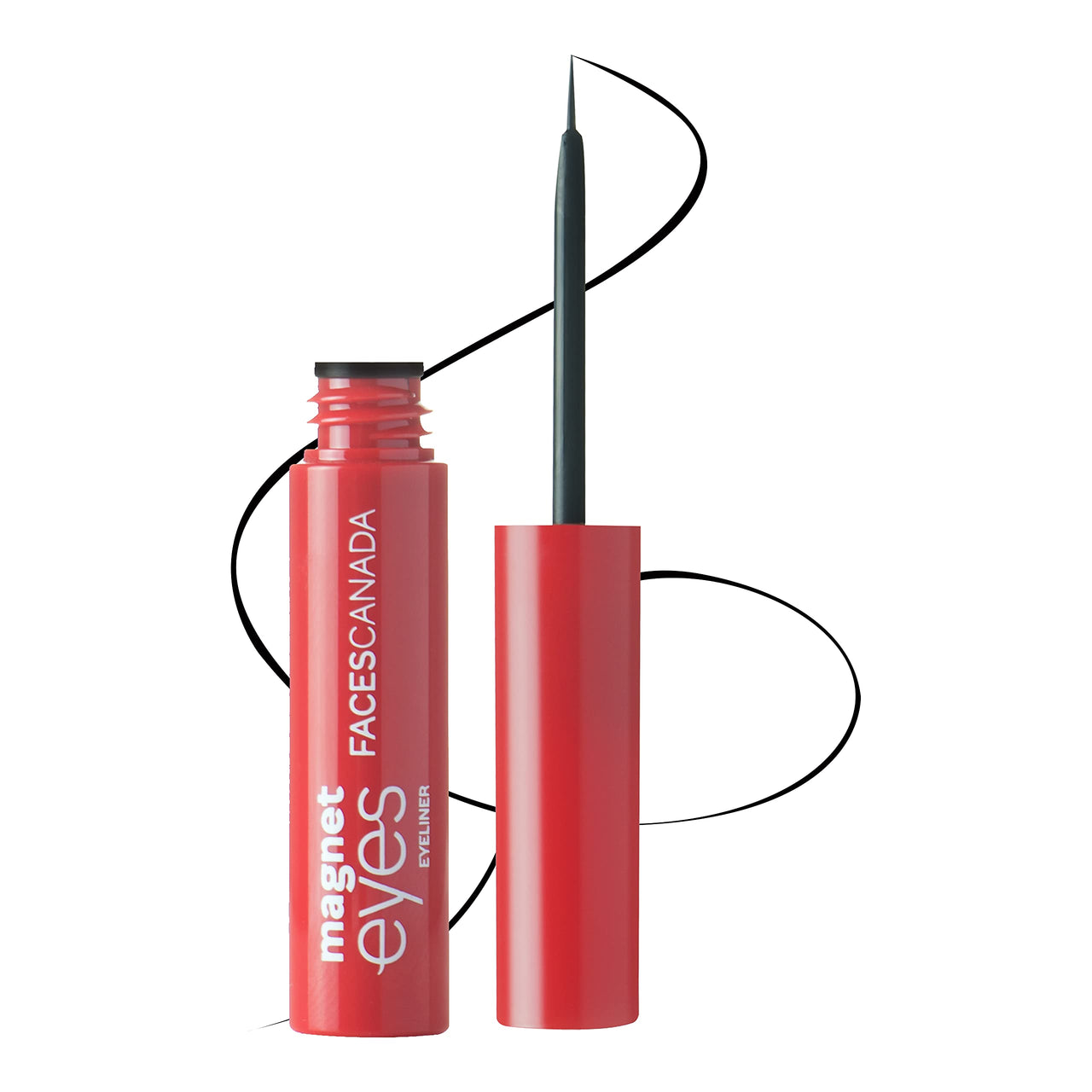 FACESCANADA Lip Gloss Baebe 03 (Glossy) & FACESCANADAMagneteyes Eyeliner - Black, 3.5ml