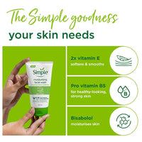 Simple Kind To Skin Moisturising Facial Wash 150 ml for normal to dry skin | 100% soap-free gentle cleanser for women & men