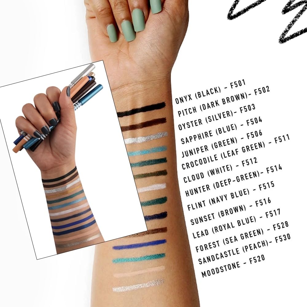 Daily Life Forever52 Waterproof Smudgeproof Smoothening Eye Pencil For Long Lasting Eye Makeup, 1.2g Matte Finish F502