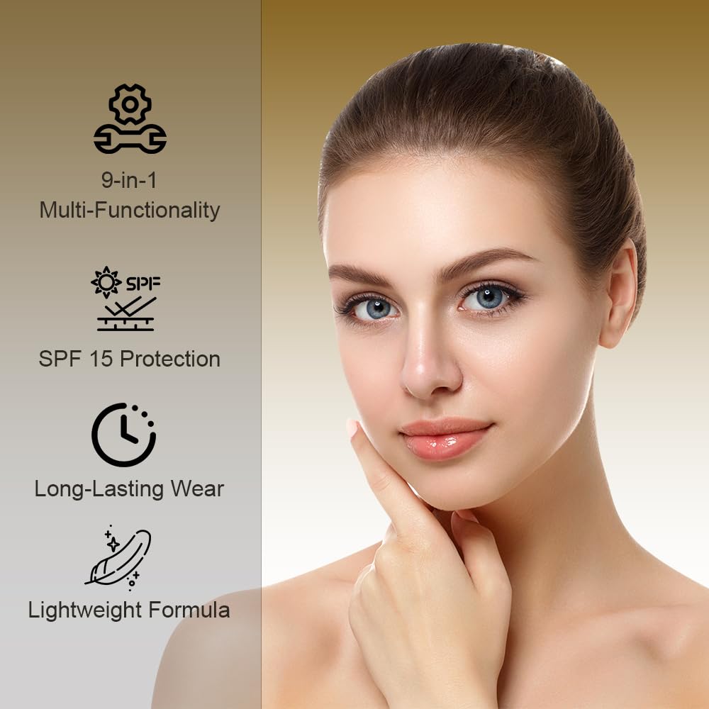 Lakyou Beauty 9in1 BB Cream | Waterproof | Very Light | Long Lasting | Long Lasting | 24hrs Hydration Even Skin Tone | SPF 15 | Shade-06(Pure Beige) | Pack Of 2