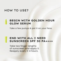 Hyphen Daily Day-Care Routine with Face Serum & Moisturizing Sunscreen SPF 50 | Glow & Protect Skincare Essentials for All Skin Types | Rich in Niacinamide, Hyaluronic Acid & Kakadu Plum | Pack of 2
