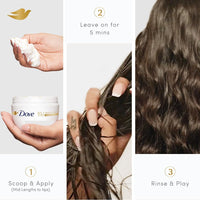 Dove 10in1 Peptide Bond Strength Hair Treatment Mask 300 ml |For Extremely Damaged Hair | with PROTEIN PEPTIDES beads| Reoncstructs bonds to repair heat, colour, chemical damage