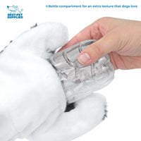 Best Pet Supplies 2-in-1 Stuffless Squeaky Dog Toys with Soft, Durable Fabric for Small, Medium, and Large Pets, No Stuffing for Indoor Play, Holds a Plastic Bottle - Sheep, Cow, Medium Multicolor/Sheep & Cow