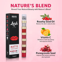 Orgatre 5-in-1 Liquid Lipstick | Waterproof Matte & Gloss | Classic Shades | Smudge-Proof, Non-Drying, Hydrating | Highly Pigmented & Long-Lasting