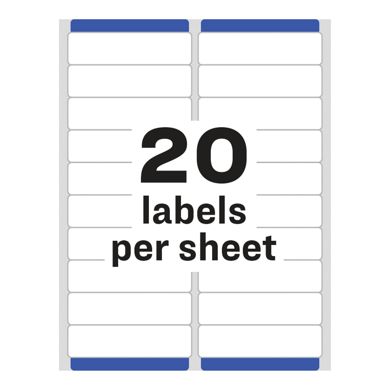 Avery Easy Peel Printable Address Labels with Sure Feed, 1" x 4", White, 500 Blank Mailing Labels (05261)