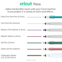 Cricut Joy Fine Point Pens, 0.4 mm (3) Red, Green, Violet