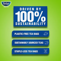 Tetley Green Tea Immune, With Added Vitamin C, Naturally Mango Flavour, 25 Tea Bags, 1.3gx25, 32 Grams
