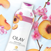 Olay Fresh Outlast Body Wash Peach & Cherry Blossom, 22 fl oz/650ml