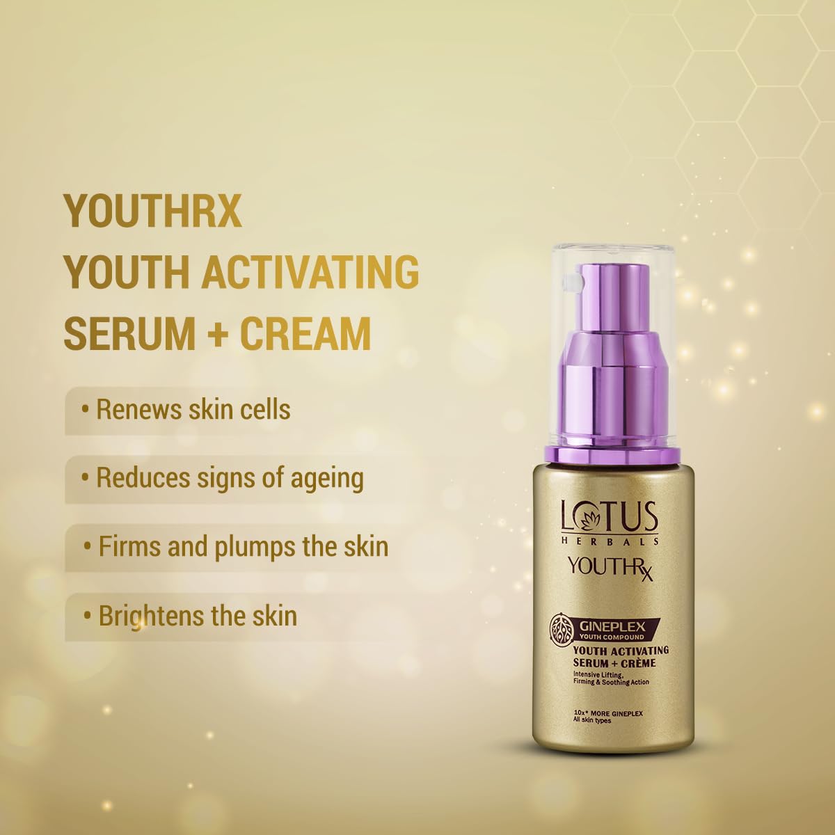 Lotus Herbals YouthRx Youth Activating Serum + Creme, 30ml