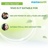Mamaearth Aloe Vera Gel for Skin & Hair | With Pure Aloe Vera & Vitamin E | Hydrates Skin | Soothes Irritated Skin | Keeps Scalp Healthy | For Men & Women | 300 ml