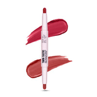 Shryoan 2-in-1 Twin-Tastic Lipstick | Soft Lip| Matte| Crayon | Long Lasting, Waterproof |Highly Pigmented Lipstick | Pack of 1 (Ruby Red)