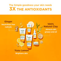 Simple Protect N Glow Vitamin C Brighten Clay Mask 50g | Draws Out Impurities & Helps Brighten the Skin | For Dull & Tired Skin