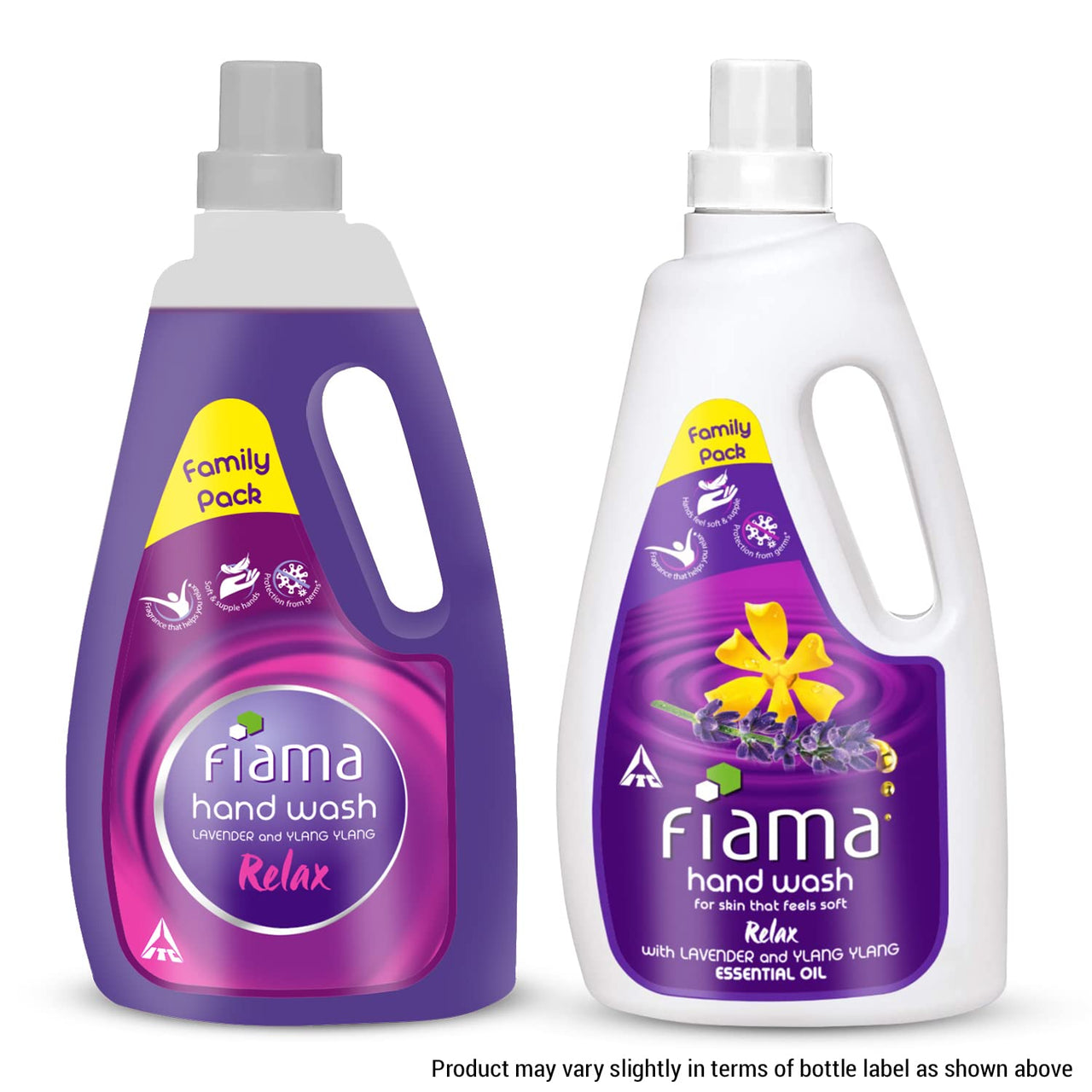 Fiama Relax Hand Wash, 1000ml refill pack, Lavender and Ylang Ylang, For Soft and Supple Hands, Fragrant Handwash