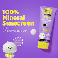 SunScoop Kids 100% Mineral Sunscreen Lotion SPF 30+ PA++++ | Paediatrician Recommended | Prevents Tanning & Sunburn | Sweat & Water Resistant | Safe for Sensitive Skin | for 1+ Years | 75 gm