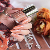 DeBelle Gel Nail Lacquer Maple Tan (Tan Brown) 8ml Enriched With Natural Seaweed Extract, Cruelty Free, Toxic Free (Glossy Finish)