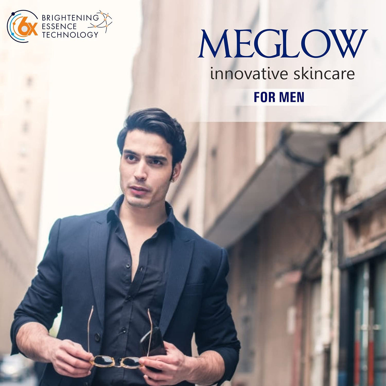 Meglow Fairness Combo for Men | Instant Glow Face Wash (70g) + Face Cream (50g) | Skin Brightening Combo Pack for Men | SPF 15 | Paraben Free | Vitamin E