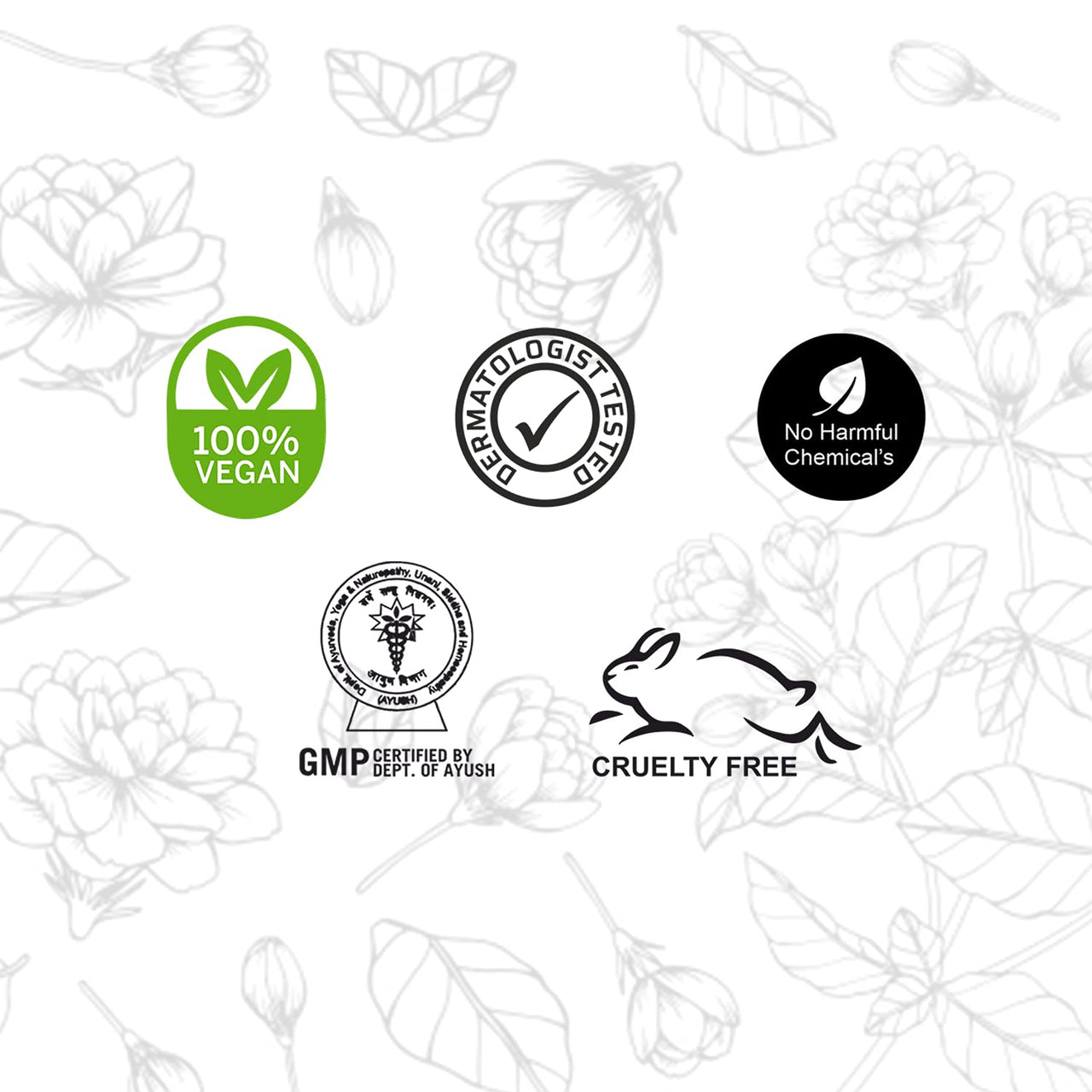 Khadi Organique Natural Herbal Jasmine Soap Pack of 4