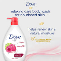 Dove Renewing Raspberry Body Wash with Lime for Renewed Skin, Refreshing Scent, 1L