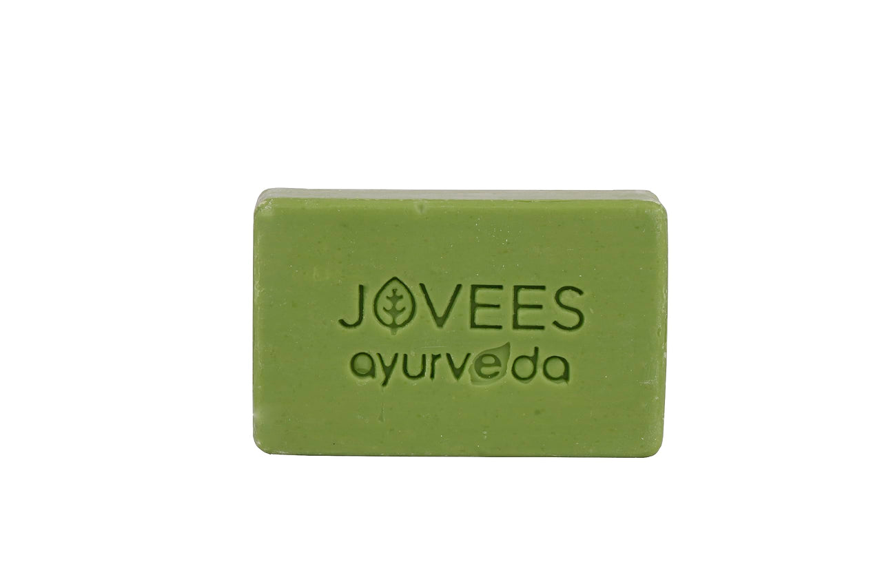 Jovees Herbal Cinnamon & Neem Anti Acne Face Bar Soap For Acne & Blemishes Skin | Specially Formulated for Oily Skin | Unclogs Pores, Effective Cleansing without causing Dryness or Irritation 75G (Pack of 2)