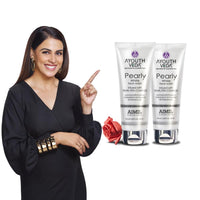 Ayouthveda Pearly White Face Wash 100 ML | Best Skin Whitening face Wash for Women and Men | Enriched With Antioxidants & Vitamin C| Suitable For Normal & Oily Skin (Pack Of 2; 100ml each)