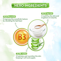 Mamaearth Rice Oil-Free Face Moisturizer for Oily Skin | With Rice Water & Niacinamide for Glass Skin | 24-Hour Hydration | Brightens Skin Tone | 80g