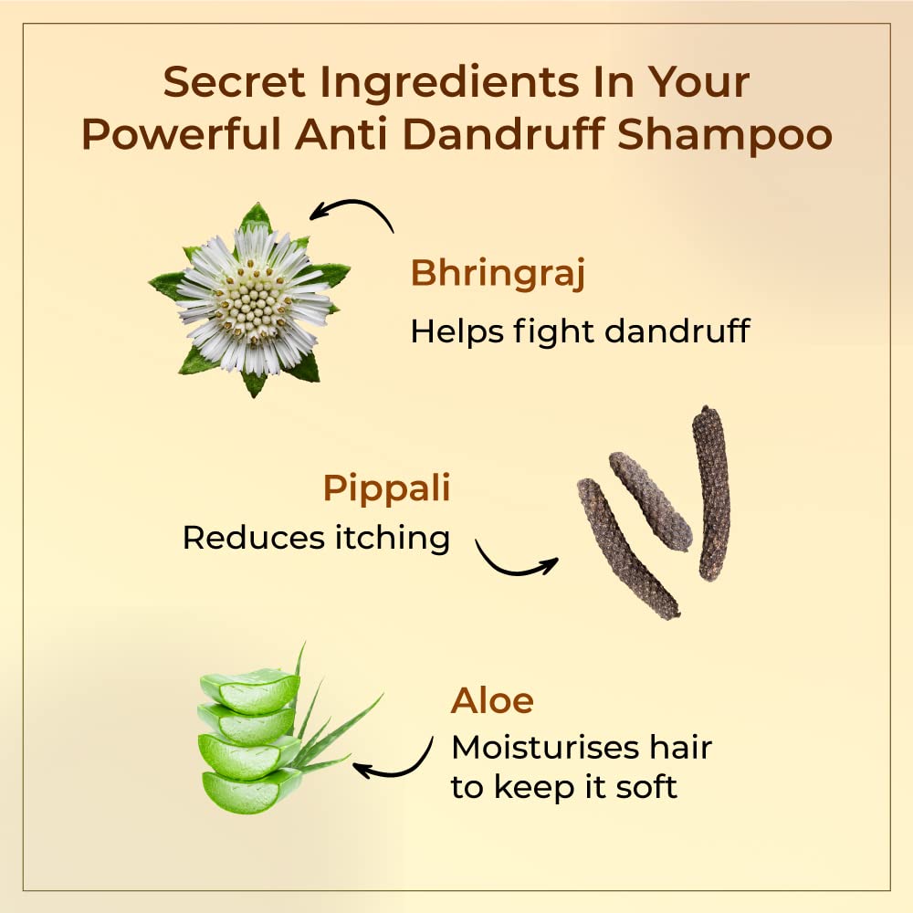 Vedix Taritha Anti Dandruff Shampoo For Women | No Sulphate Ayurvedic Shampoo For Normal Oily Hair | 100 ml