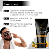 Globus Naturals Anti Pollution & Anti Acne Charcoal Peel Off Mask, Detoxifying Face mask, Fights Pollution and De-Tans skin, For Women & Men with Oily & Acne Prone Skin, 100 gms, Pack Of 2