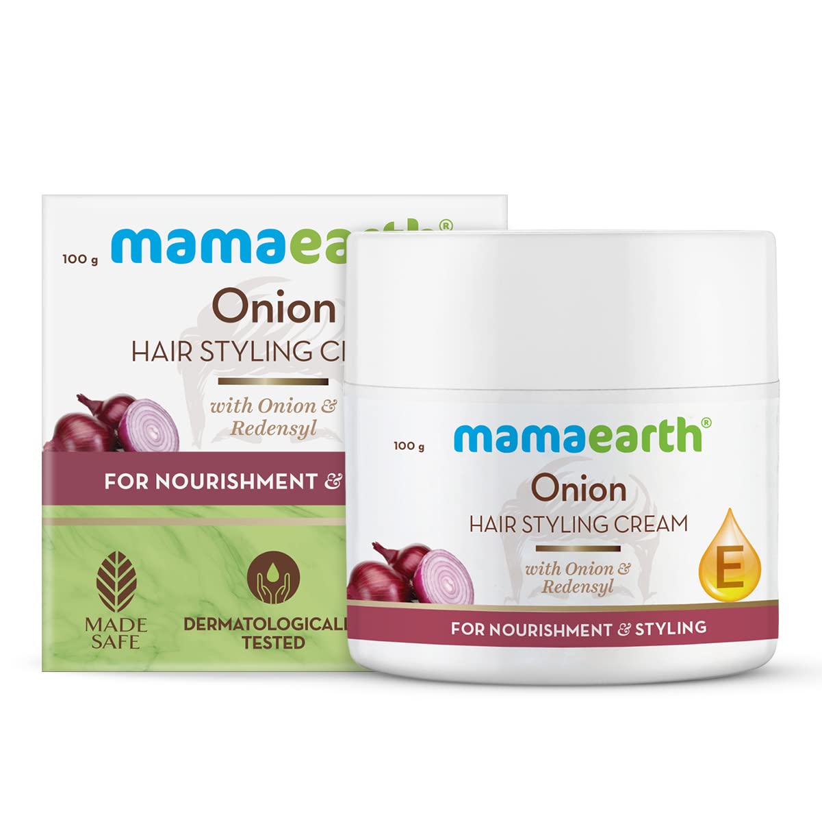 Mamaearth Onion Hair Styling Cream for Men with Onion & Redensyl for Nourishment & Styling- 100 g