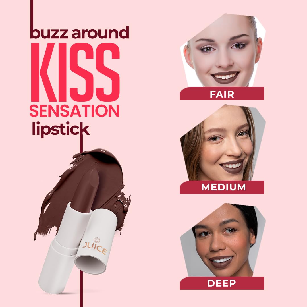 Juice Kiss Sensation Lipstick with Goodness of Bio Retinol, & SPF 15 UV protection