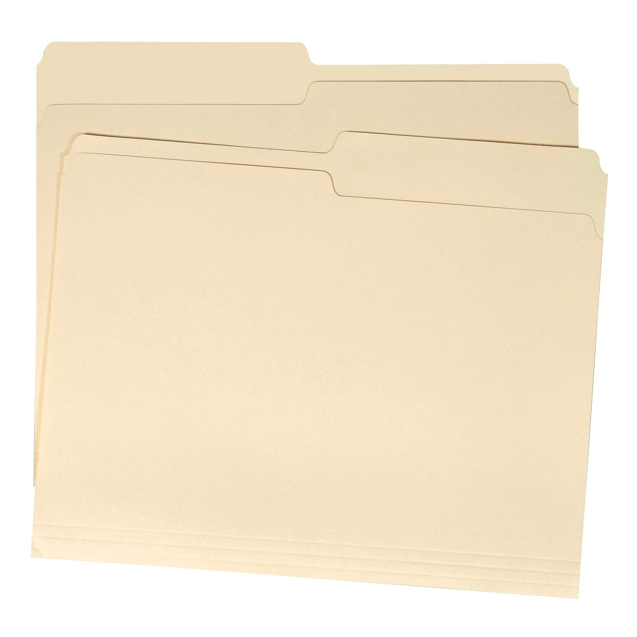 Basics File Folders, 1/2 Tab, 36-Pack, Letter (8.5" x 11"), Manila
