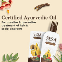 SESA Ayurvedic Strong Roots Hair Care Combo With Hair Strengthening Oil (100Ml) And Shampoo + Conditioner (200Ml) For Men & Women | Paraben-Free