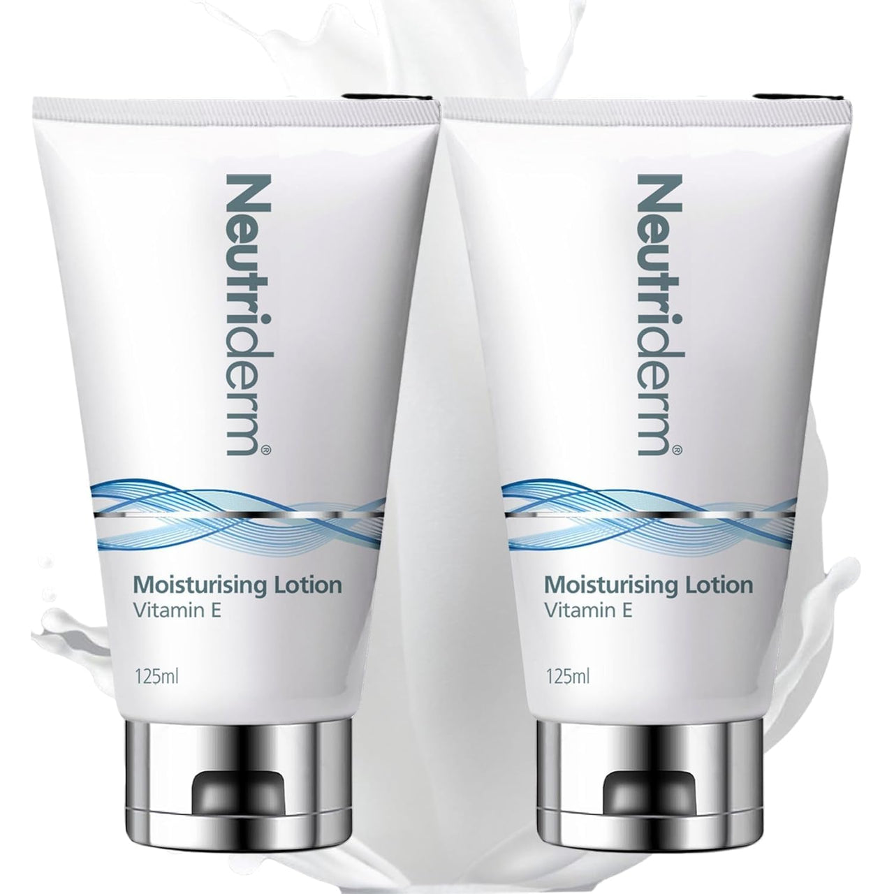 Neutriderm Moisturizing Lotion, Nourishing & Soothing Skin Moisturizer, Long-Lasting & Hydrating Body Lotion and Facial Moisturizer, 125ml (Pack of 2)