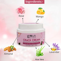 Globus Naturals Crack Cream Rose 100gm (Pack of 1)