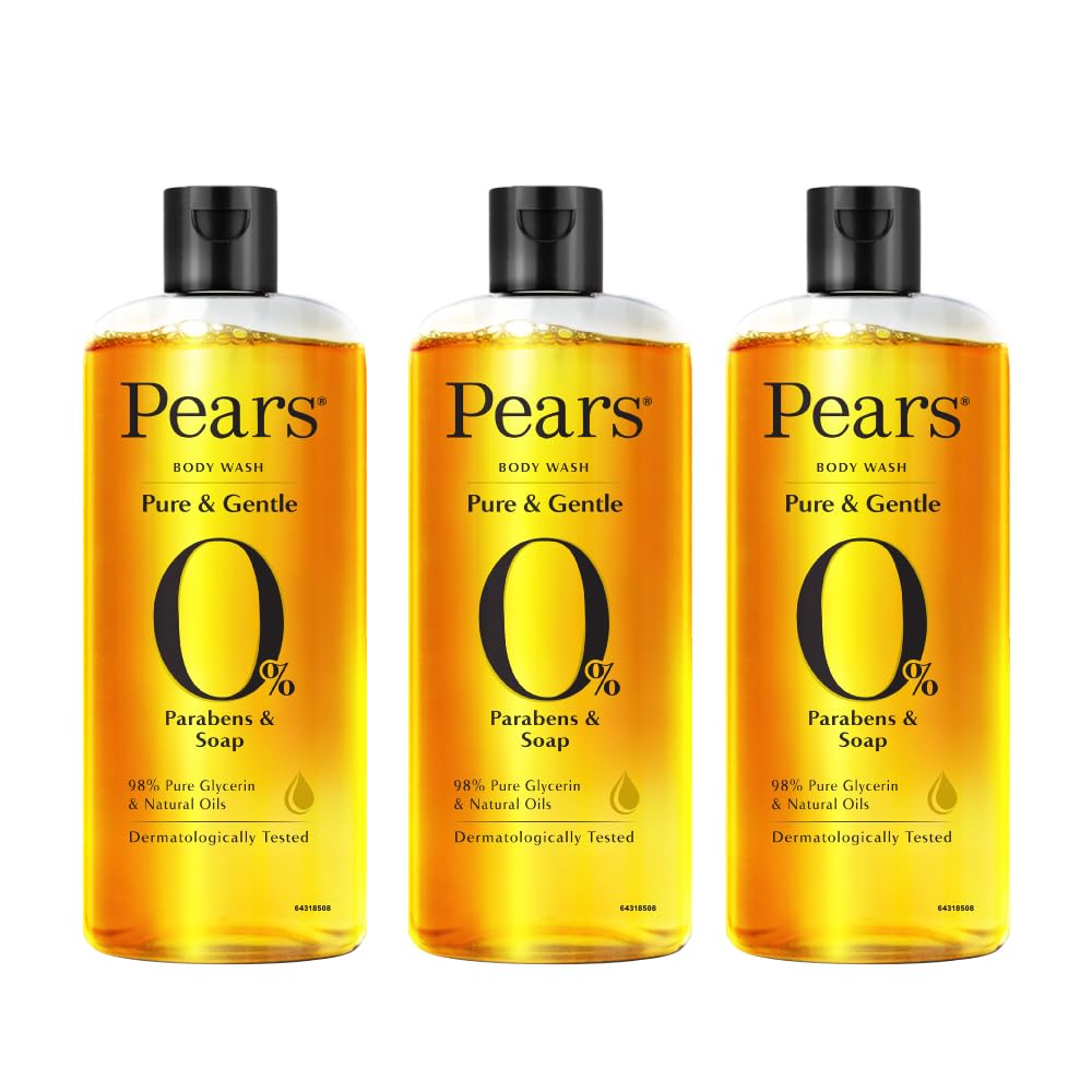 Pears Pure & Gentle Shower Gel With 98% Pure Glycerine|| 100% Soap Free And No Parabens|| 250 ml (Pack of 3)