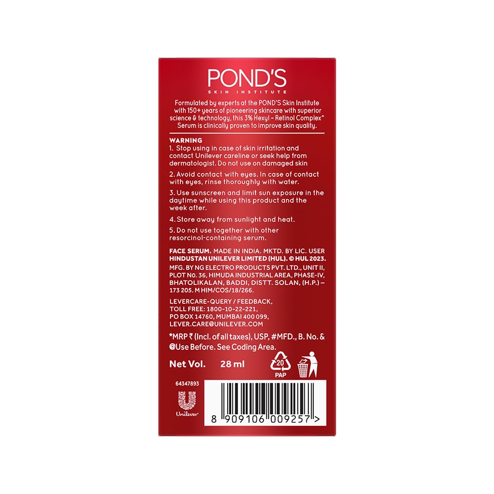 POND'S Youthful Miracle Hexyl Retinol Complex, Renew & Repair Serum 28ml