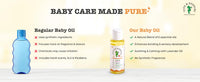 Tots & Bubbles Calming Baby Massage Oil with Sweet Almond & Olive Oil - 50 ml | Enriched with of Shea butter, Lavender & Mustard | Gentle on the skin, Free from Harmful Chemicals, No Artificial Scent