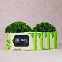 PEESAFE Natural Intimate Wash For Men With Ayurveda Extracts 100 Ml & Peesafe Natural Intimate Wipes 10 Count (Pack Of 4)