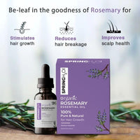 Spring H2O Rosemary Essential Oil,100% Pure and Natural Hair Growth Oil (30 Ml, Pack-2)